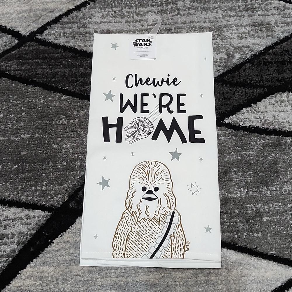 STAR WARS CHEWIE WE'RE HOME KITCHEN TEA TOWEL